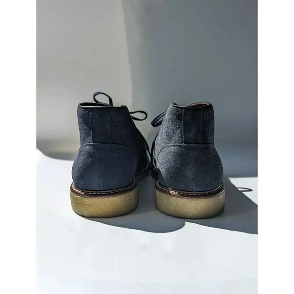 The Men's Store Bloomingdale's Chukka Boot Navy Suede Size 8 (MSRP $180)